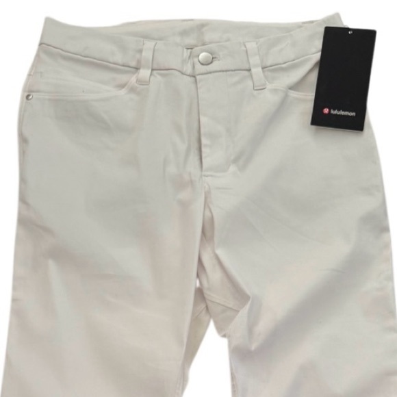 Lululemon ABC Slim-Fit 5 Pocket Warpstreme Pant, Size 28x 34”L, Bone, NWT - Picture 9 of 15